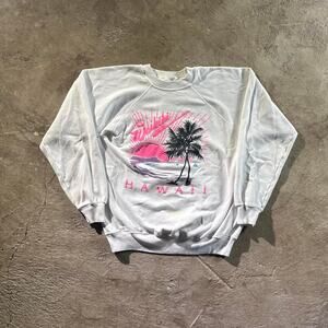 Vintage VTG 80’s Hawaiian Graphic Crewneck Sweatshirt